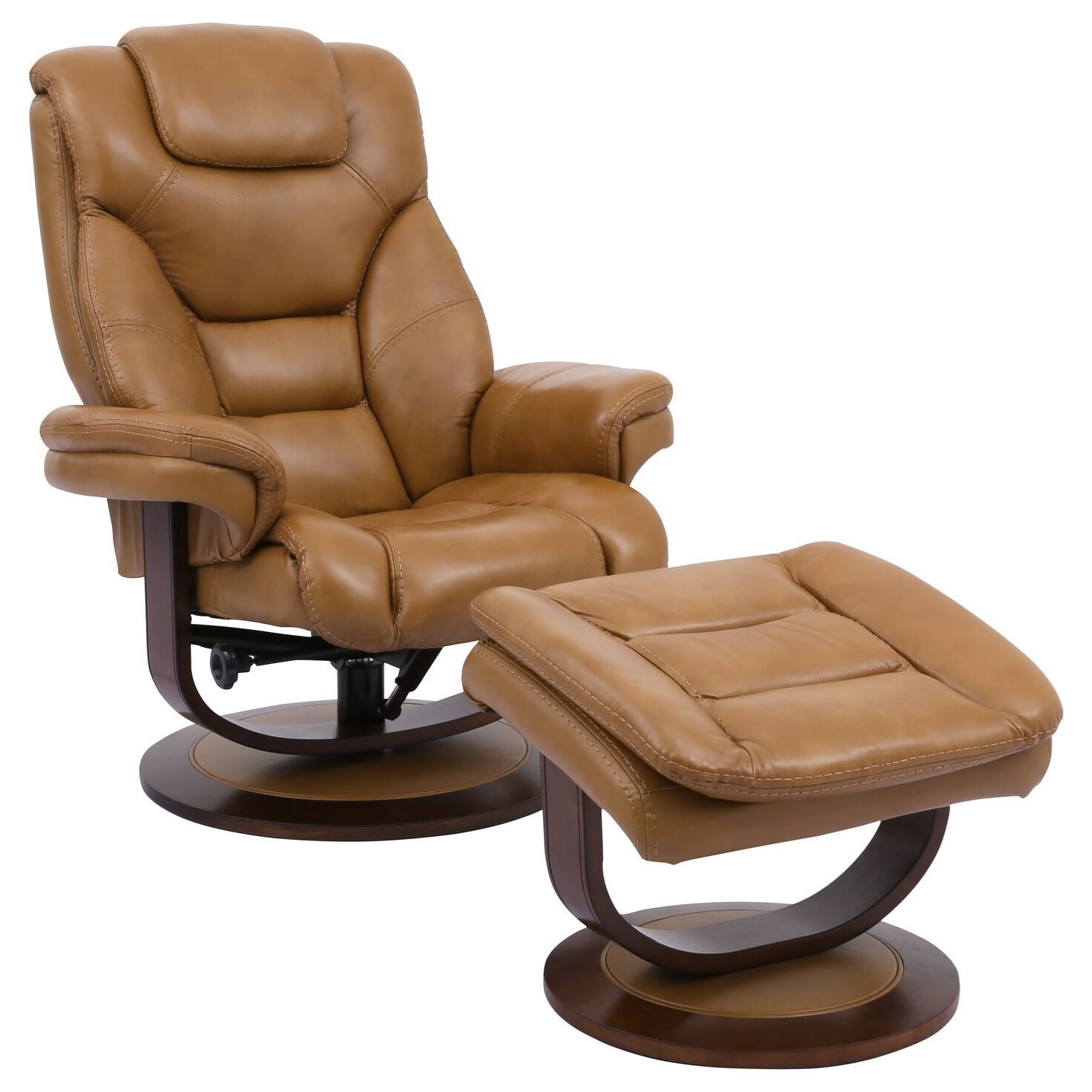 Parker Living Monarch LRRCCOUP8703 Contemporary Swivel Recliner Ottoman Zak s Home Outlet Reclining Chair Ottoman Sets